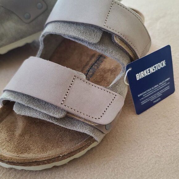 Birkenstock Uji Nubuck Suede Sandals Adjustable Sz US 10 EU 41 Beige Womens NWOB - Picture 8 of 9